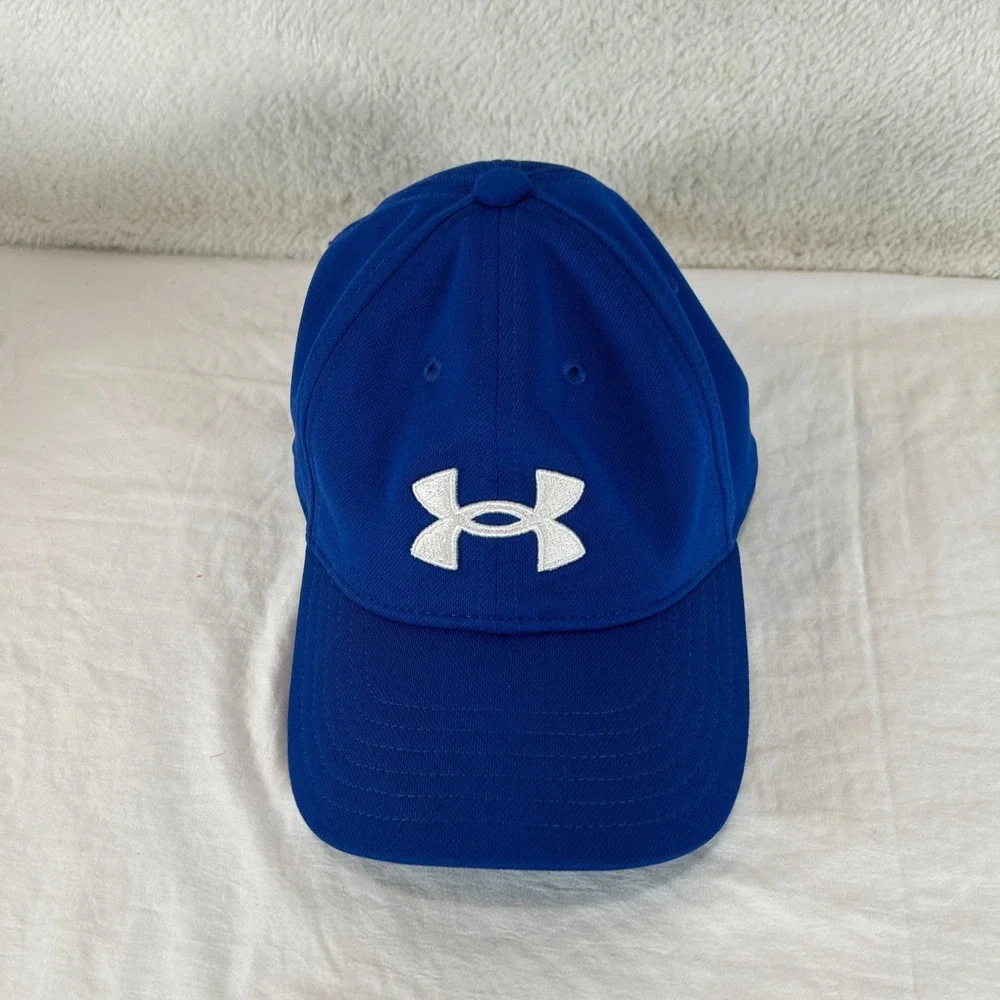 Under Armour Youth Baseball Cap Royal Blue Embroidered Logo Adjustable OSFM Hat‎